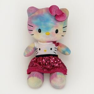 Build A Bear Hello Kitty Plush 19” Pastel Tie Dye w Dress Outfit Sanrio